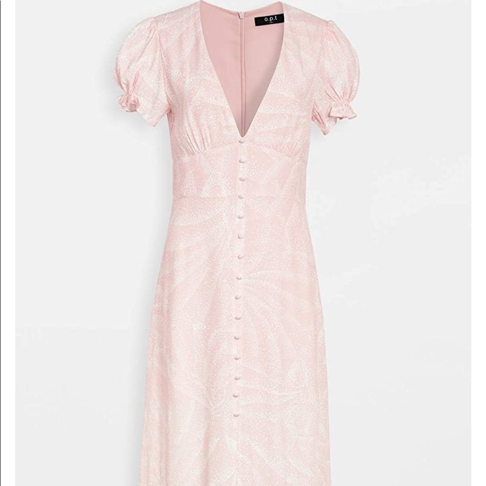 NWT OPT Pink polkadot maxi dress